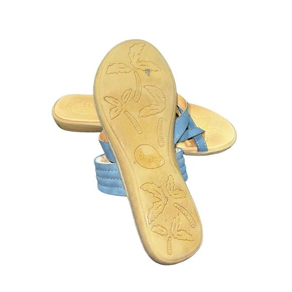 B.O.C. Sandals blue with cris cross toe Size 7M BC0019004 - Picture 5 of 5